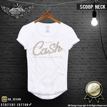 Men's Scoop Neck T-shirt Cash Rules Everything Around Me MD821