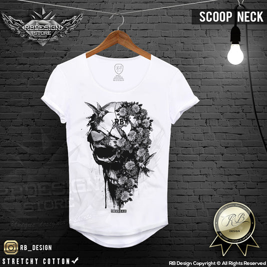 mens designer skull t-shirt
