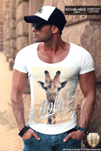 street style scoop neck mens t-shirt
