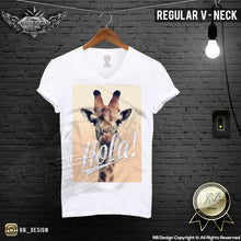 funny giraffe mens regular neck shirt