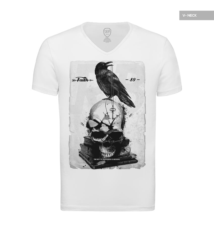 Creepy Style Men's Skull T-shirt "Missing Key" MD845