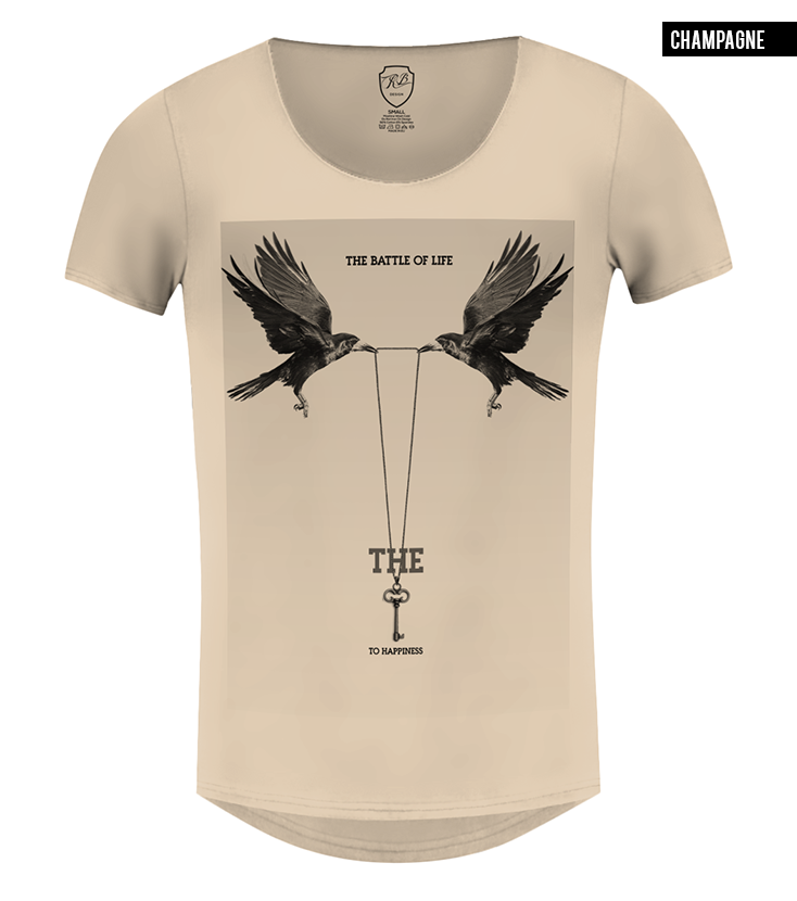 slim fit scoop neck mens luxury t shirt