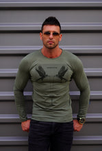 Mens Long Sleeve T-shirt "Battle of life" MD846