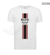 Mens Casual White T-shirt "Believe in Yourself" MD856