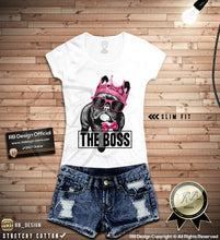 THE BOSS French Bulldog Women's T-shirt Ladies Dog Tank Top WD085