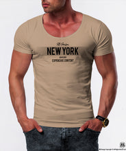 mens designer scoop neck t-shirt