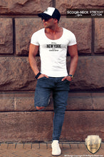 New York Advisory Mens White Slim Fit T-shirt MD866