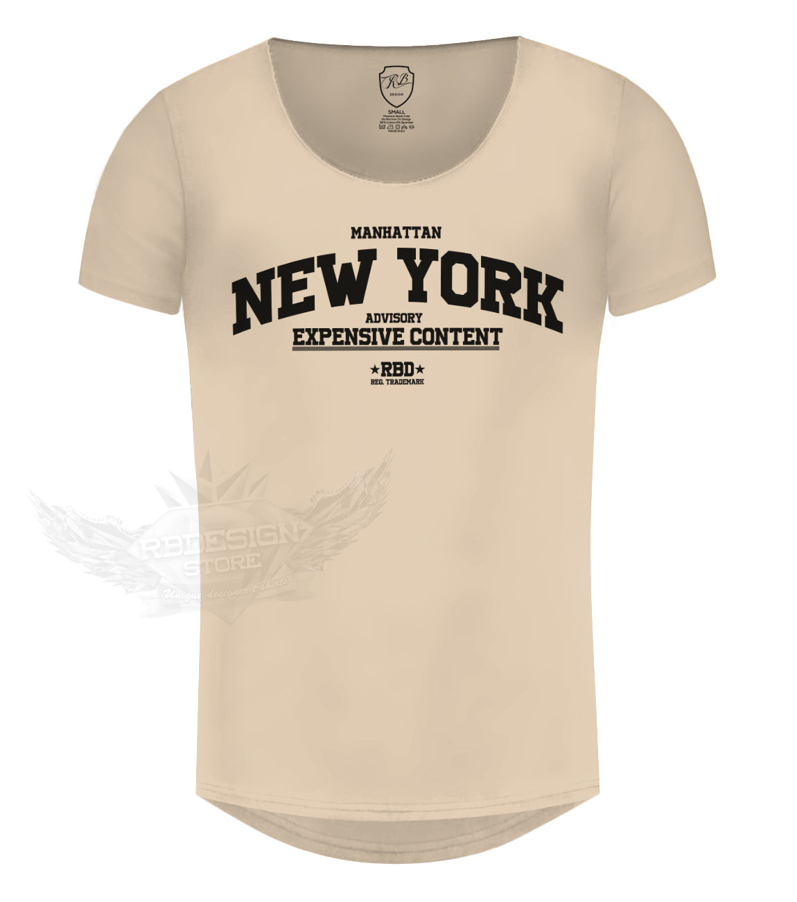 muscle fit beige t-shirt