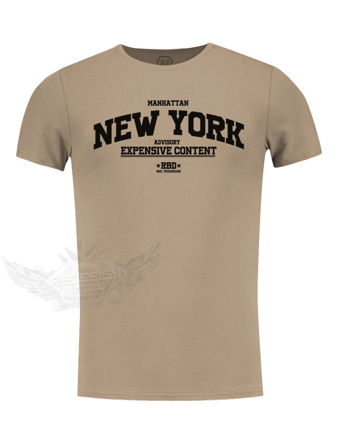 beige summer fashion t shirt