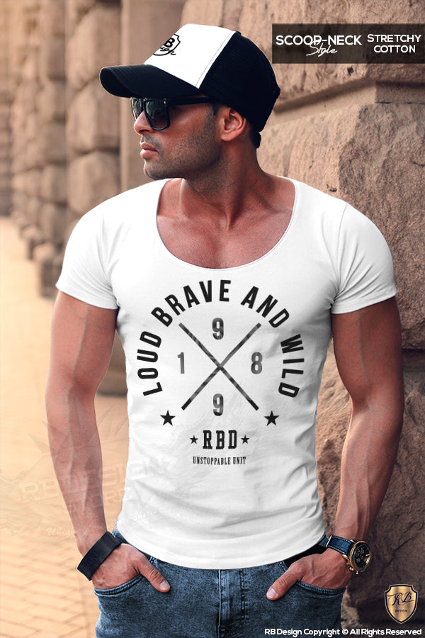 scoop neck t-shir rb design