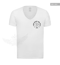 Men's White T-shirt Loud Brave and Wild Pocket Style MD871BLP