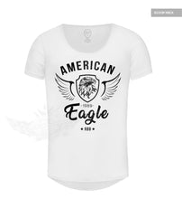 American Eagle Mens White T-shirt RBD Street Style Tees MD872