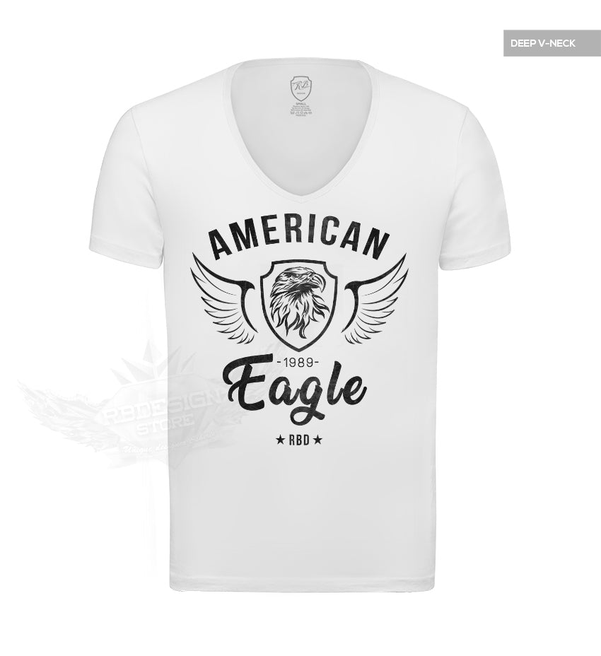 American Eagle Mens White T-shirt RBD Street Style Tees MD872