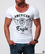 American Eagle Mens White T-shirt RBD Street Style Tees MD872