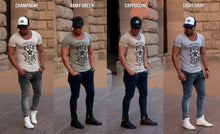 Men's T-shirt Born To be a Rock Star Khaki Beige Gray / Color Option / MD873