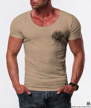 mens designer brand scoop neck t-shirt