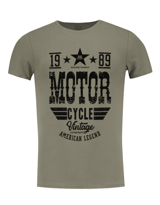 army green t-shirt