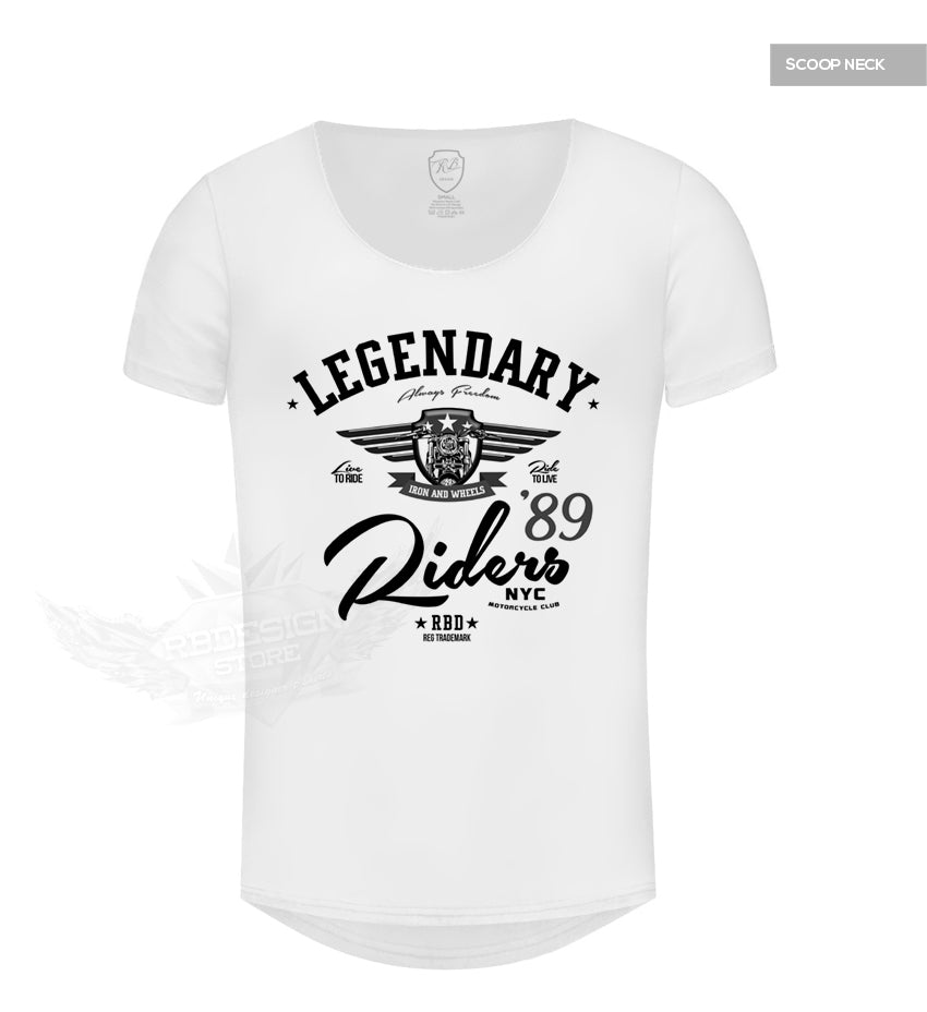 motorcycle scoop neck t-shirt