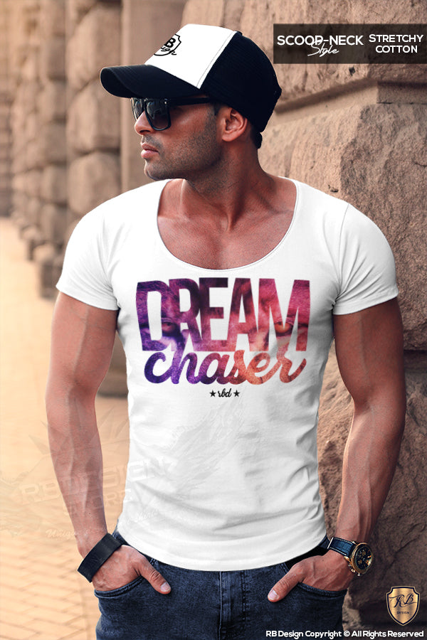 scoop neck mens t-shirt