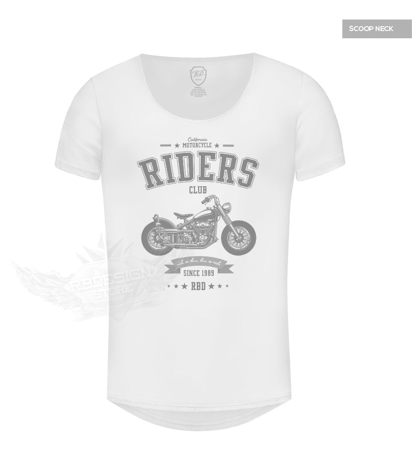 California Motorcycle Riders Casual Mens Graphic T-shirt MD881 Gray