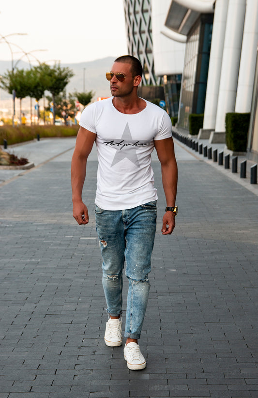 Men's T-shirt "Alpha" Longline MD885