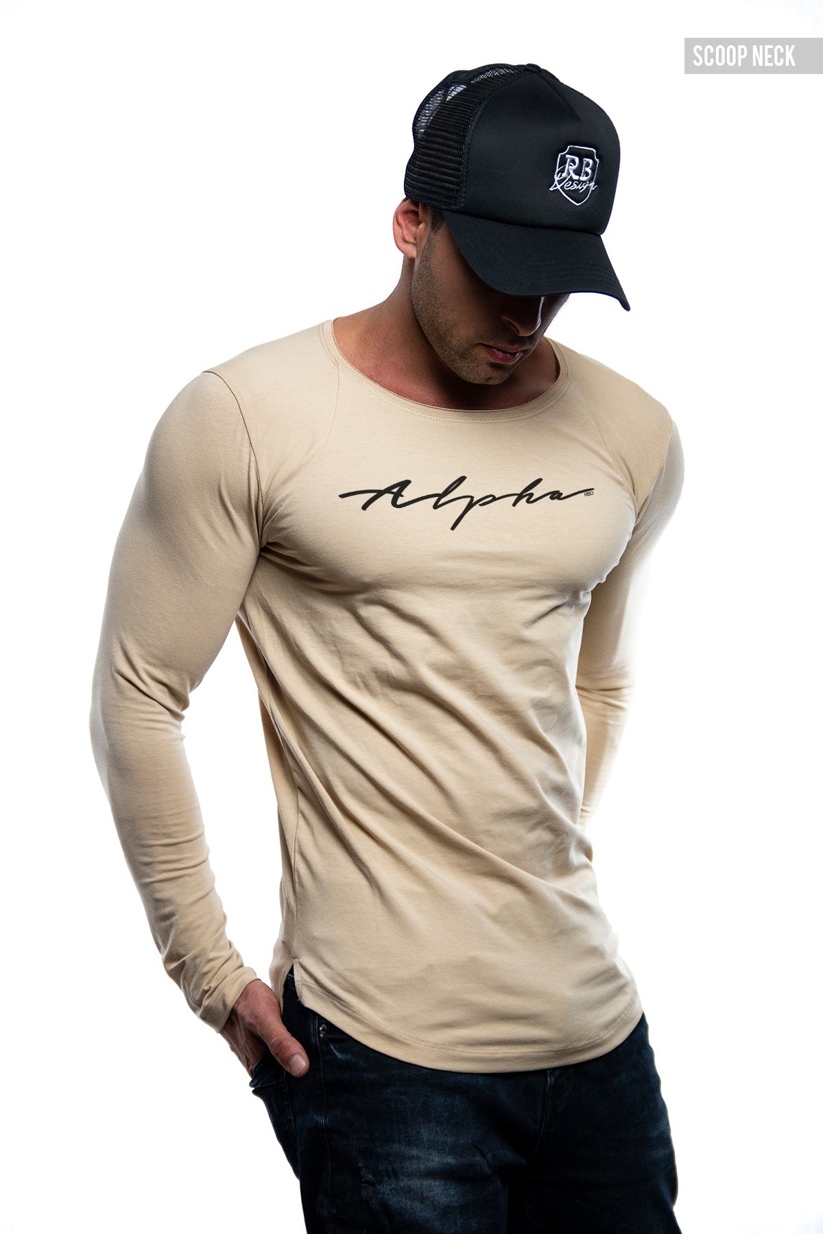 Mens Long Sleeve T-shirt "Alpha" MD885