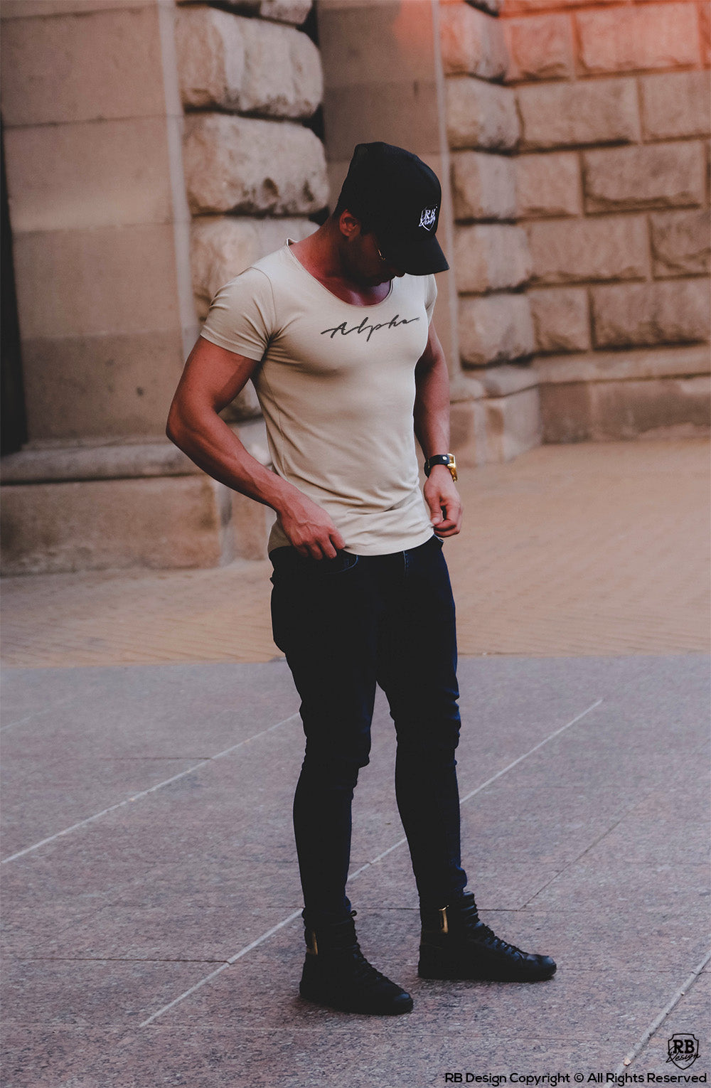 Alpha Casual Men's T-shirt Muscle Fit / Color Option / MD885
