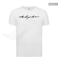Alpha Men's Casual Fashion White T-shirt HQ Stretch Cotton Tee MD885 BL