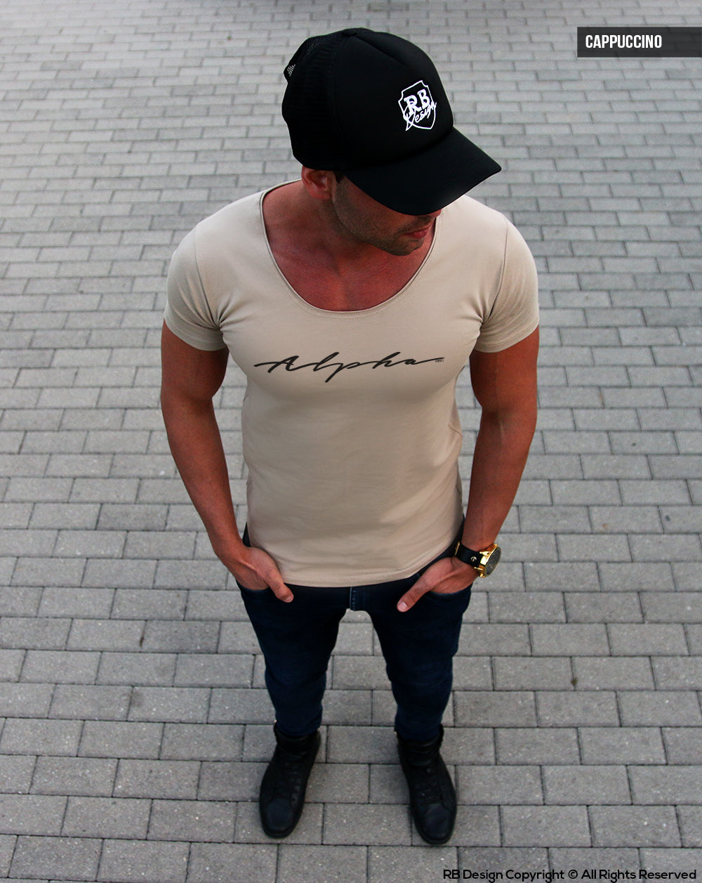 Alpha Casual Men's T-shirt Muscle Fit / Color Option / MD885