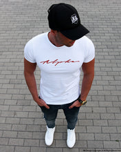 Mens White T-shirt "Alpha" MD885