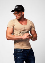 Scoop Neck  Men's T-shirt "Alpha" Star MD885