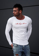 Mens Long Sleeve T-shirt "Alpha" RED MD885