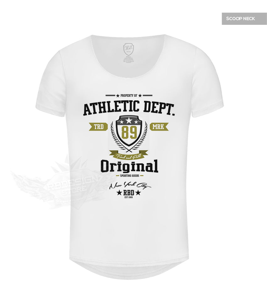 Men's Designer White T-shirt Property of RBD Athletic Dept. MD888