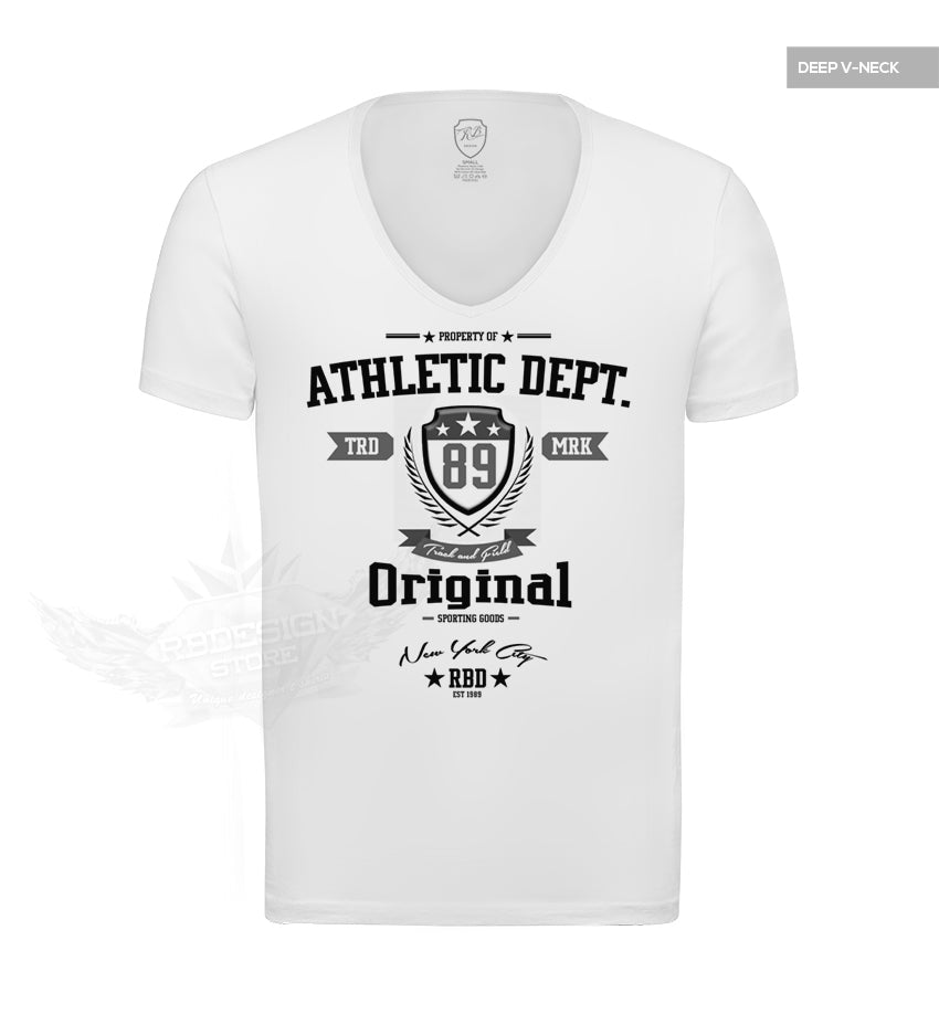 Men's Designer White T-shirt Property of RBD Athletic Dept