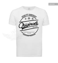 Casual Men's White RB Design T-shirt "Originals" Black MD890BK