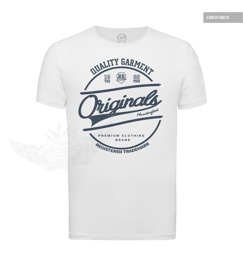 Casual Men's White RB Design T-shirt "Originals" Jeans Blue MD890BL