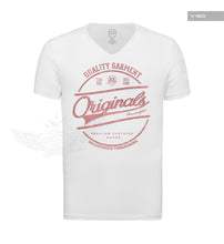Casual Men's White T-shirt "Originals" RED MD890R