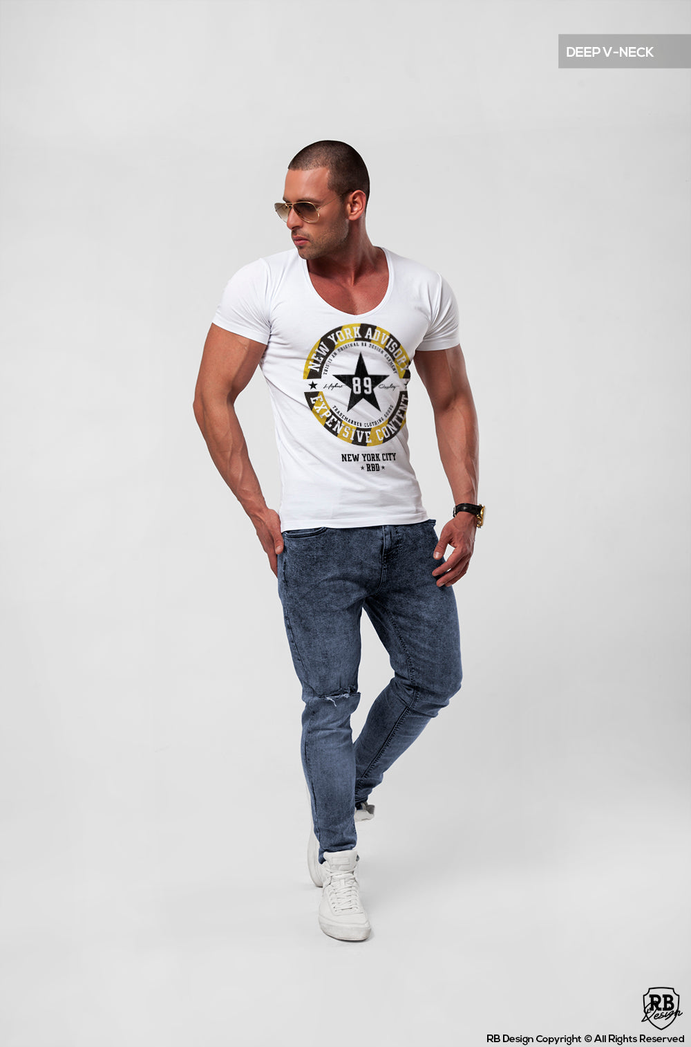 Street Fashion Mens White T-shirt - Summer 2019 Trending Graphic Tees – RB  Design Store