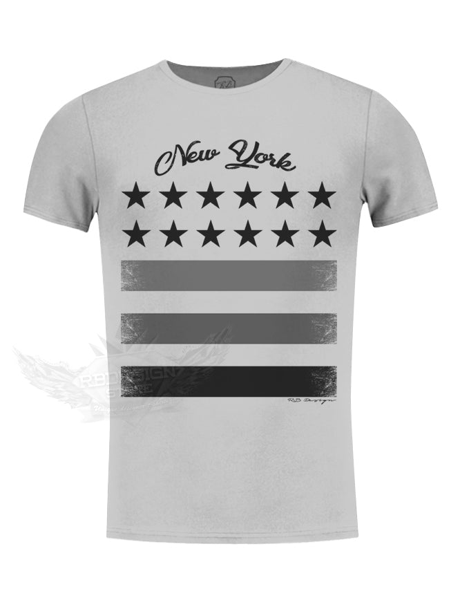 Casual Men's T-shirt New York Street Style Crew Neck T-shirt / Color Option / MD892