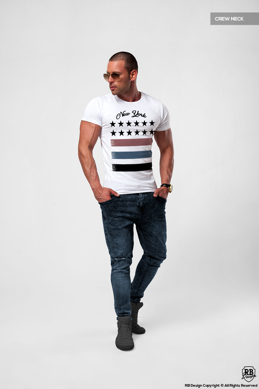 mens crew neck t-shirt