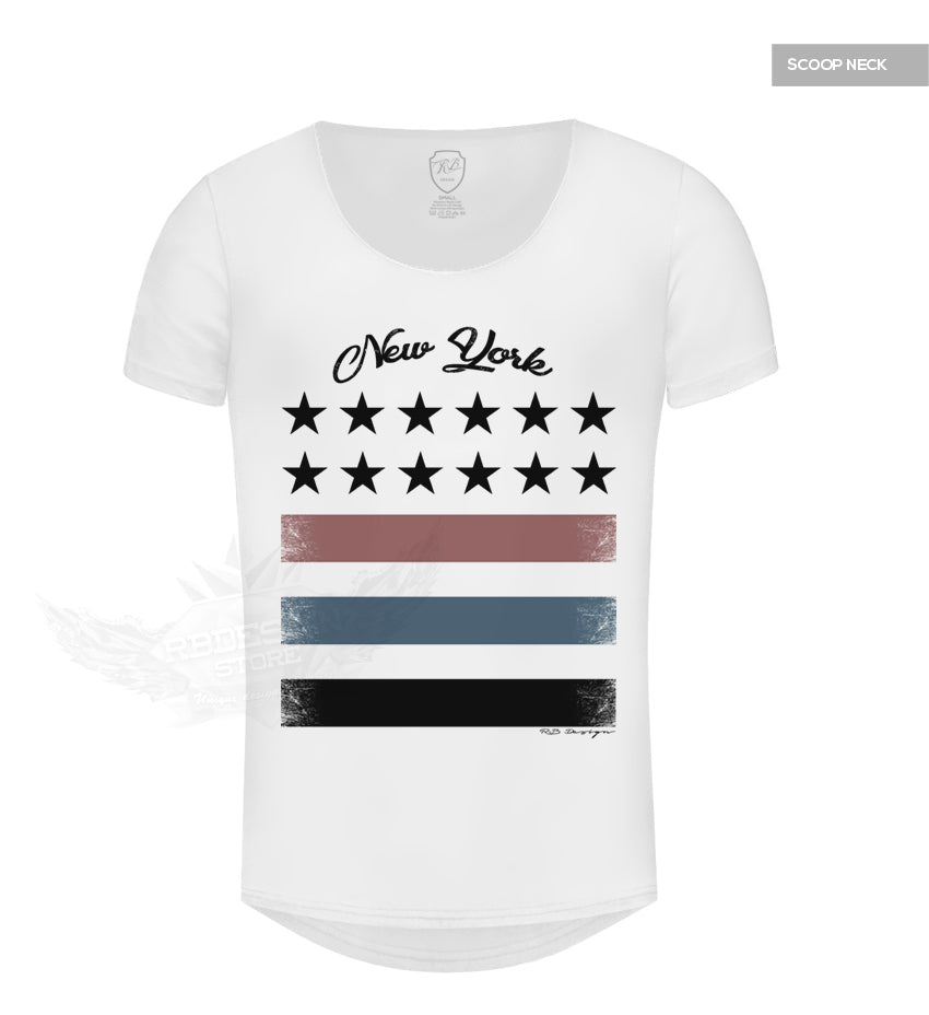 scoop neck mens t-shirt