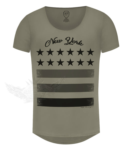 Casual Men's T-shirt New York Street Style Crew Neck T-shirt / Color Option / MD892