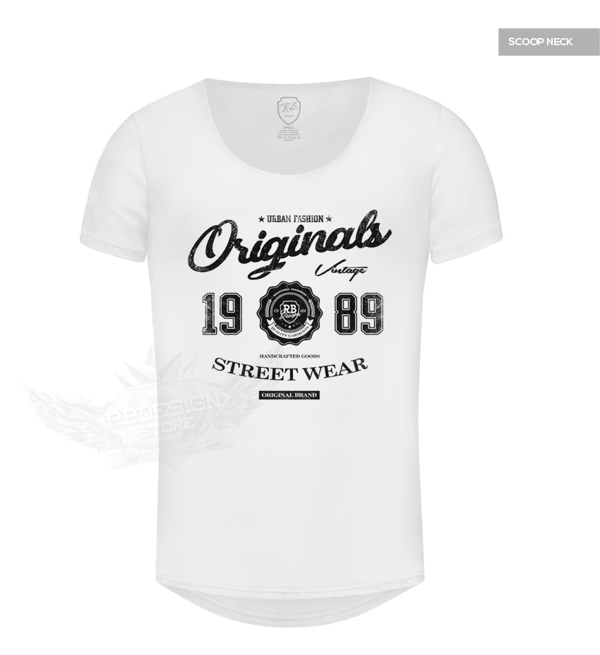 RB Design Originals Men s T shirt Vintage Style Graphic Tee BLACK