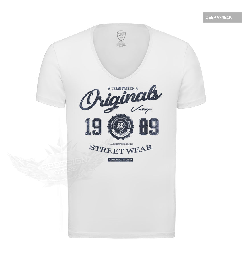 RB Design Originals Men's T-shirt Vintage Style Graphic Tee Jeans Blue – RB  Design Store