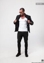Men's White T-shirt Arrow and Rose Pocket Style MD894