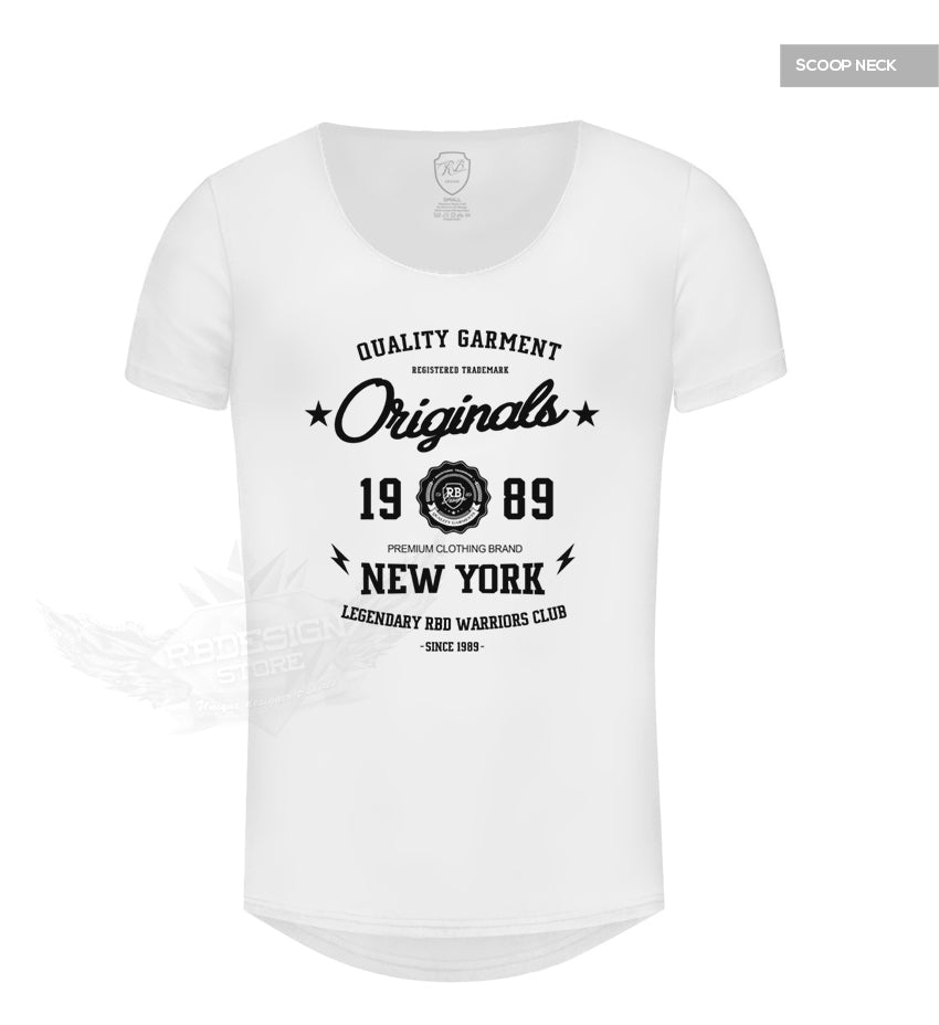 New York Street Fashion Mens T-shirt Casual Graphic Tee MD895BK