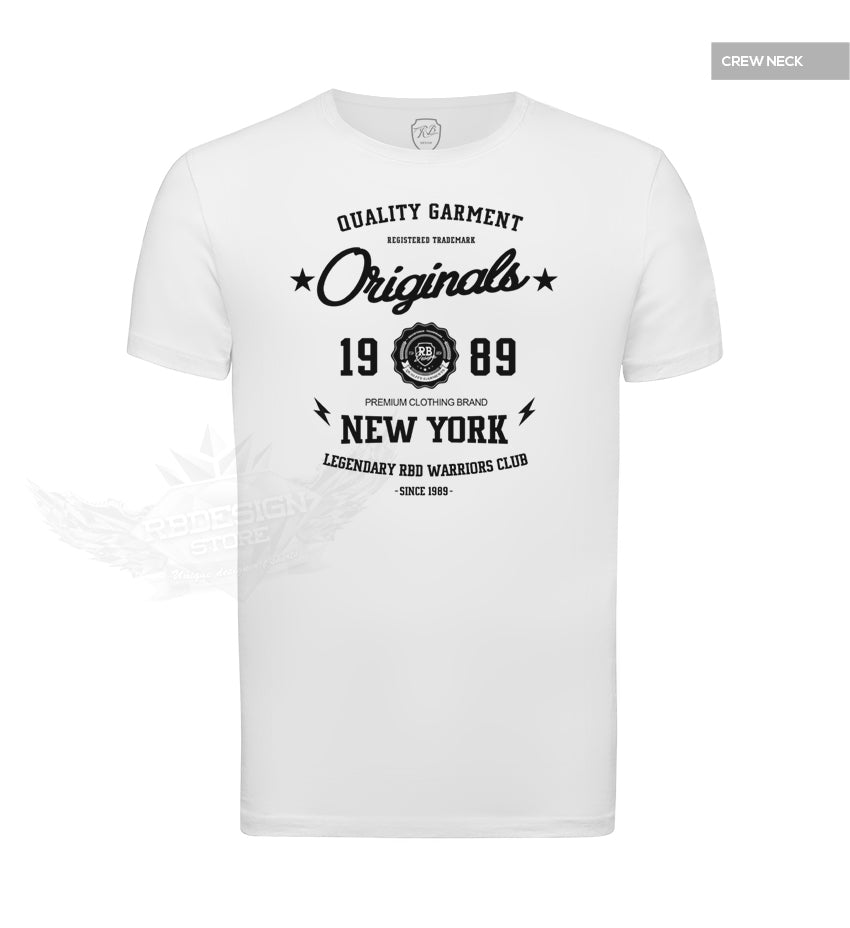 New York Street Fashion Mens T-shirt Casual Graphic Tee MD895BK