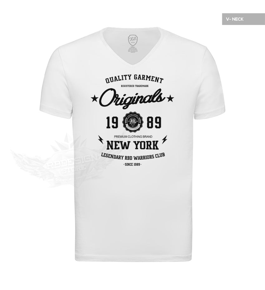New York Street Fashion Mens T-shirt Casual Graphic Tee MD895BK
