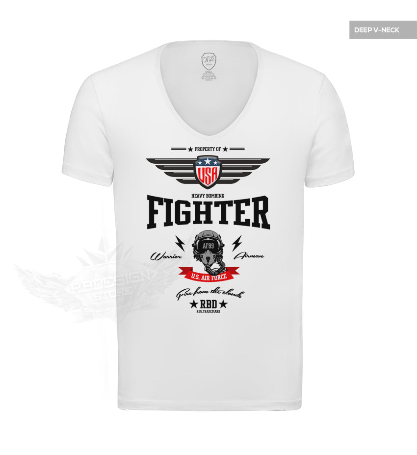 deep v-neck mens t-shirt