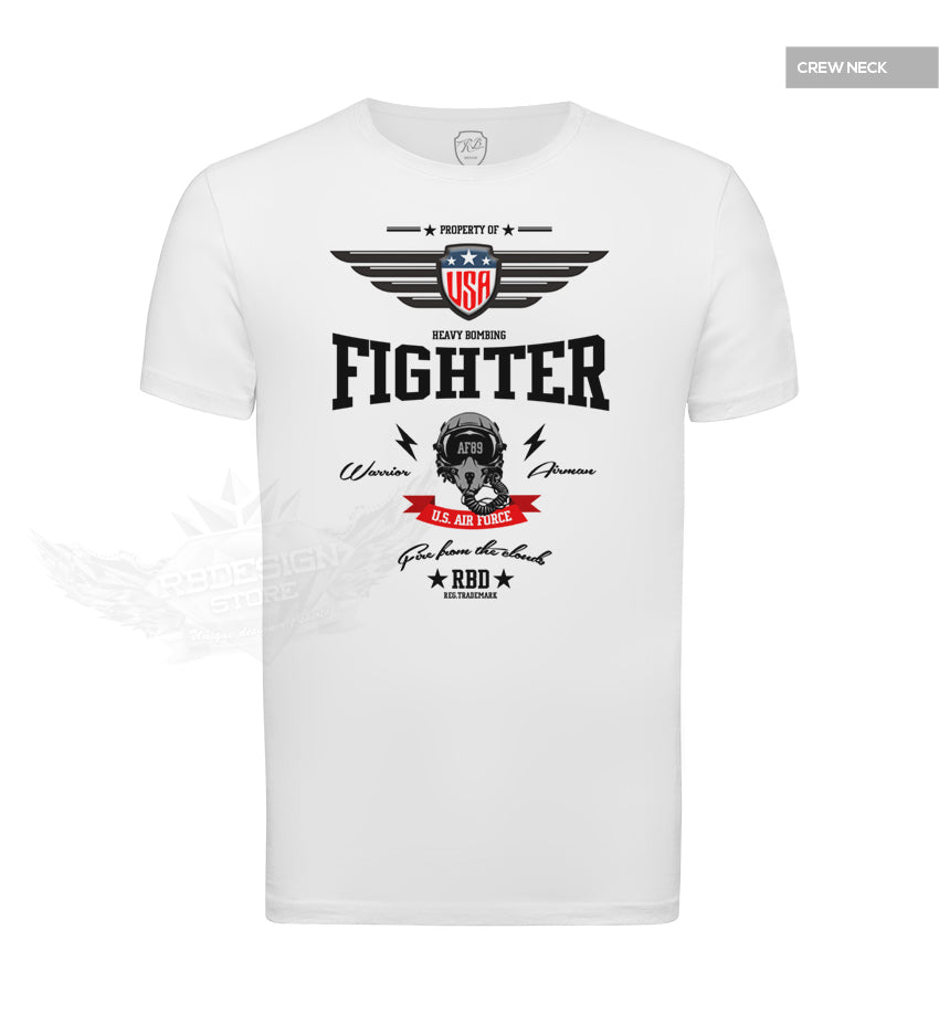US Air Force Fighter Men's T-shirt RBD AF89 Stylish Graphic Tee MD896